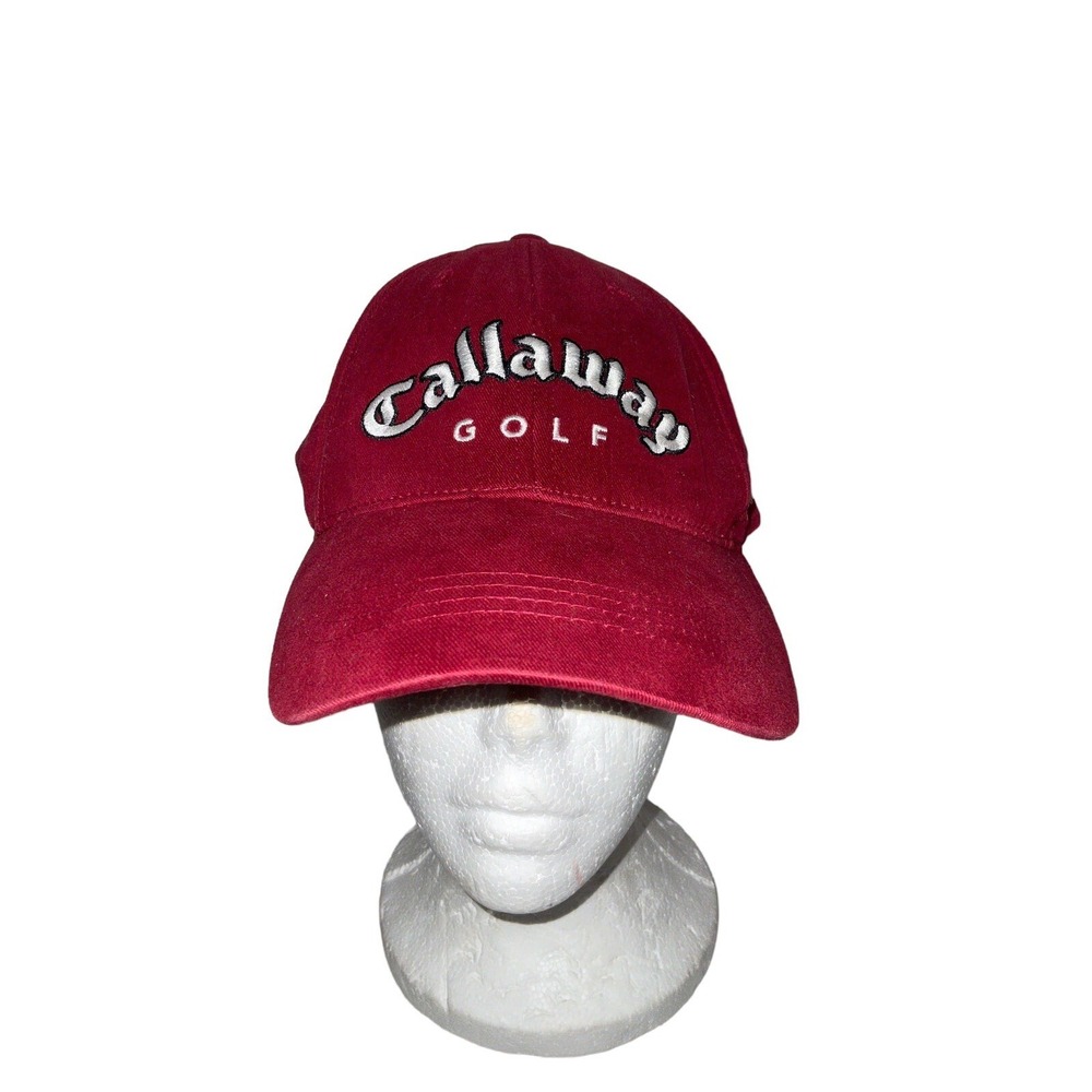 Callaway Big Bertha  Golf Hat Cap Strapback Red Black Adult Mens Golfer Golfing